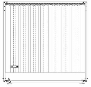Parawan spawalniczy  PZ ZS1-30 2000x2000mm