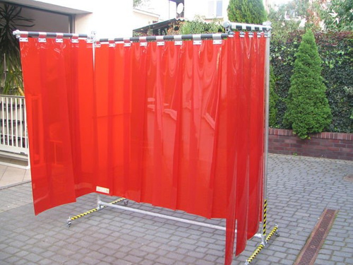 Folia spawalnicza SCREENFLEX ISO 25980 570x1 czerwona transparentna Ref. 301 (rolka 50mb)