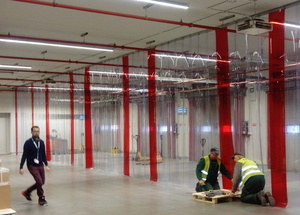 Folia PCV 200x2 Czerwona transparentna Ref. 141